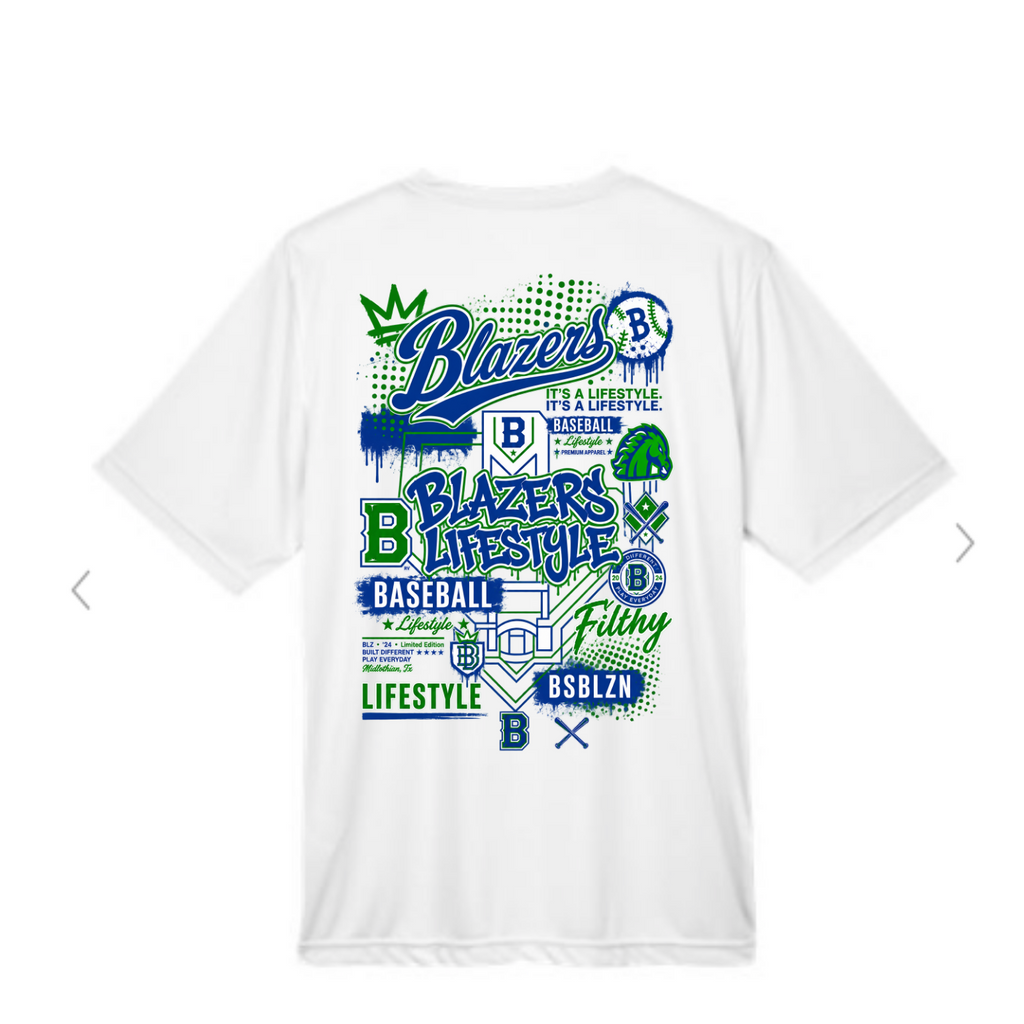 Blazers Graffiti Print T-Shirt