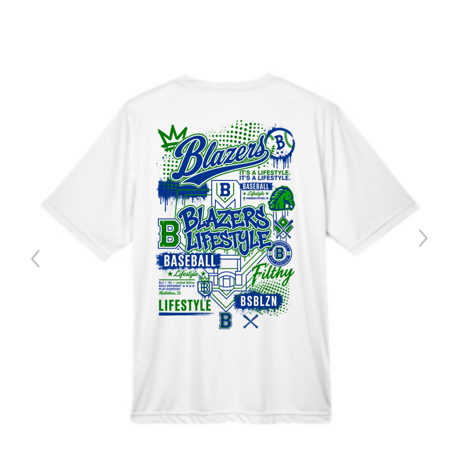 Blazers Graffiti Print T-Shirt