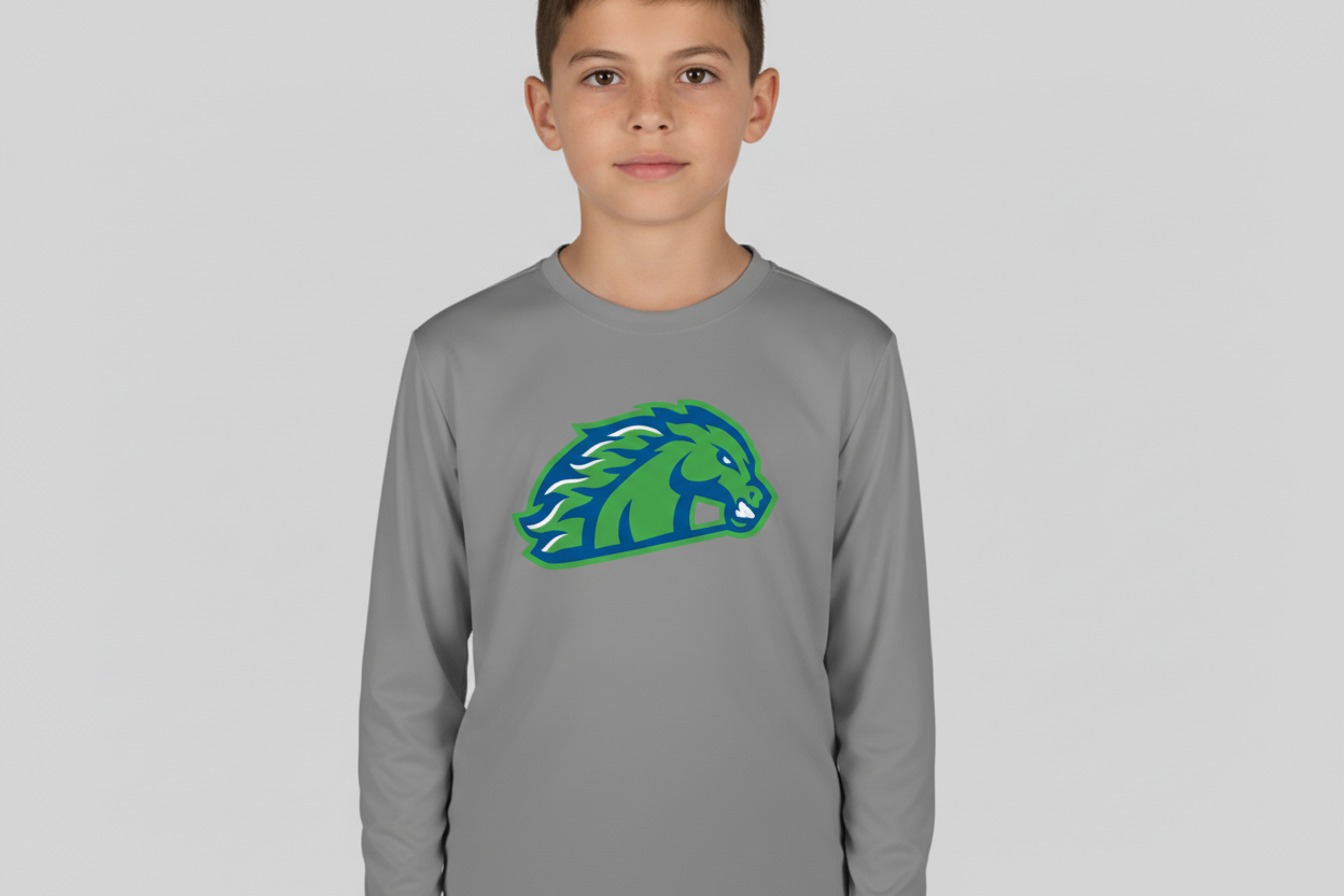 Dri Fit Shirt (LARGE Logo, Short or Long Sleeve)