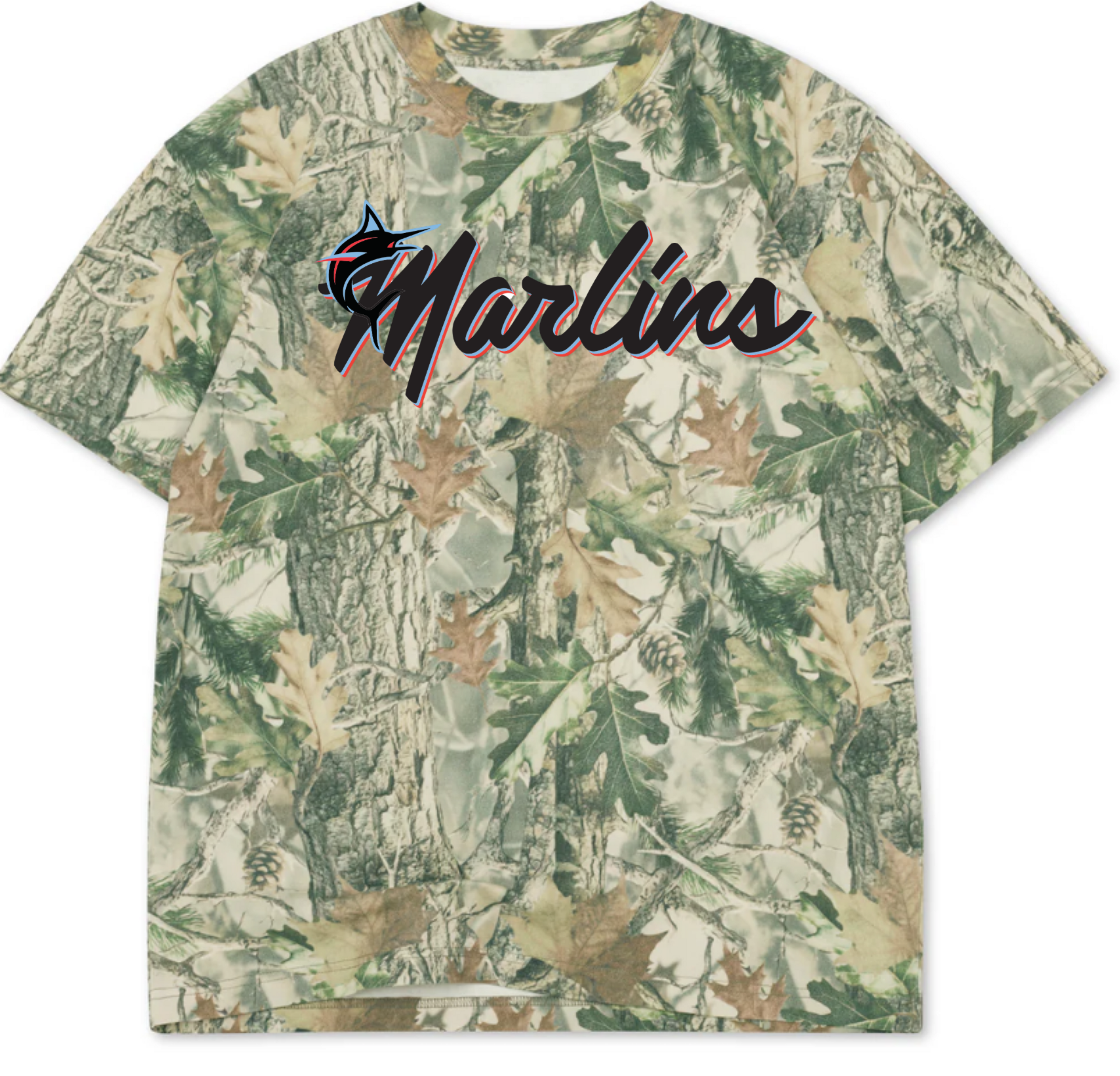 Marlins Camo Short Sleeve