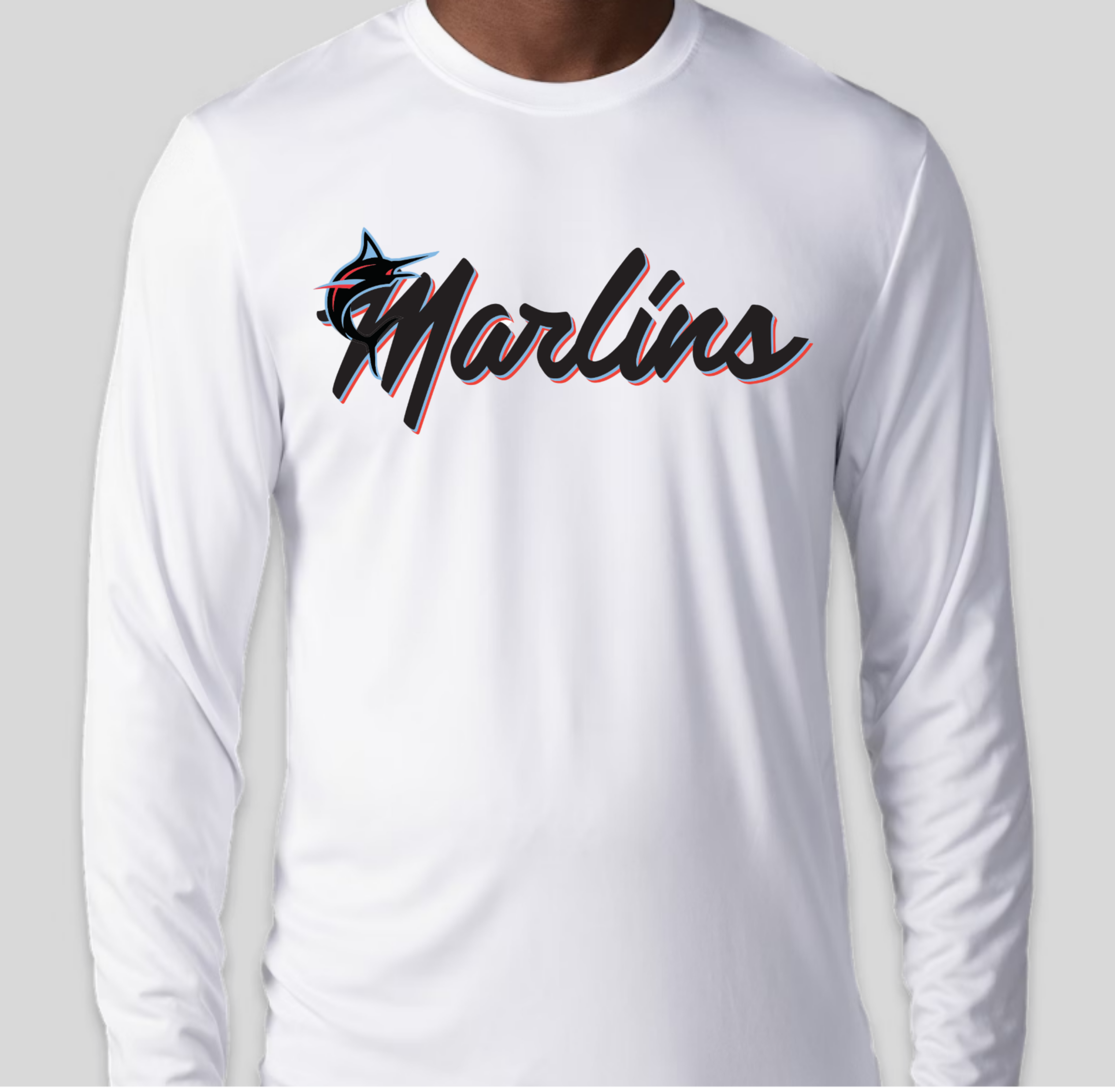 Marlins Dri-Fit Long Sleeve Tee